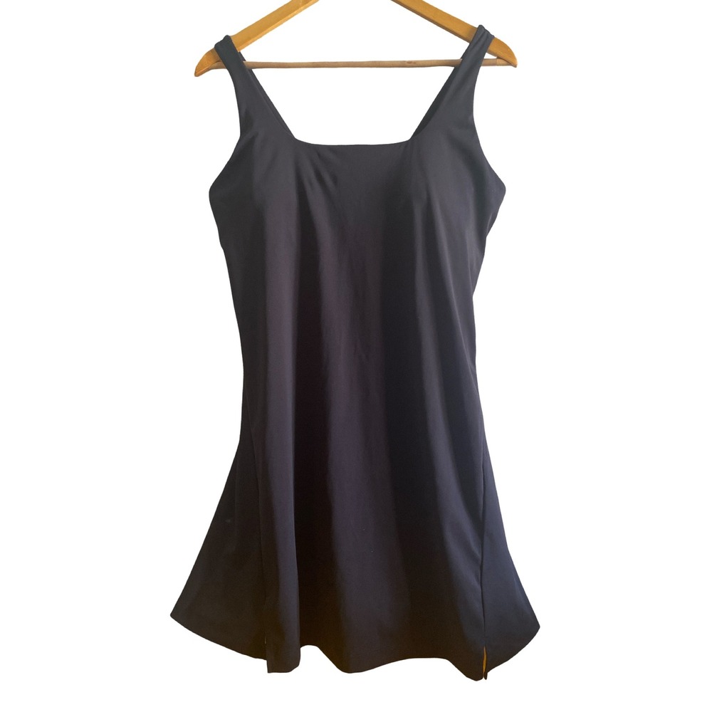 Old Navy Active Powersoft Exercise Dress Black Built-in Bra Shorts Large L